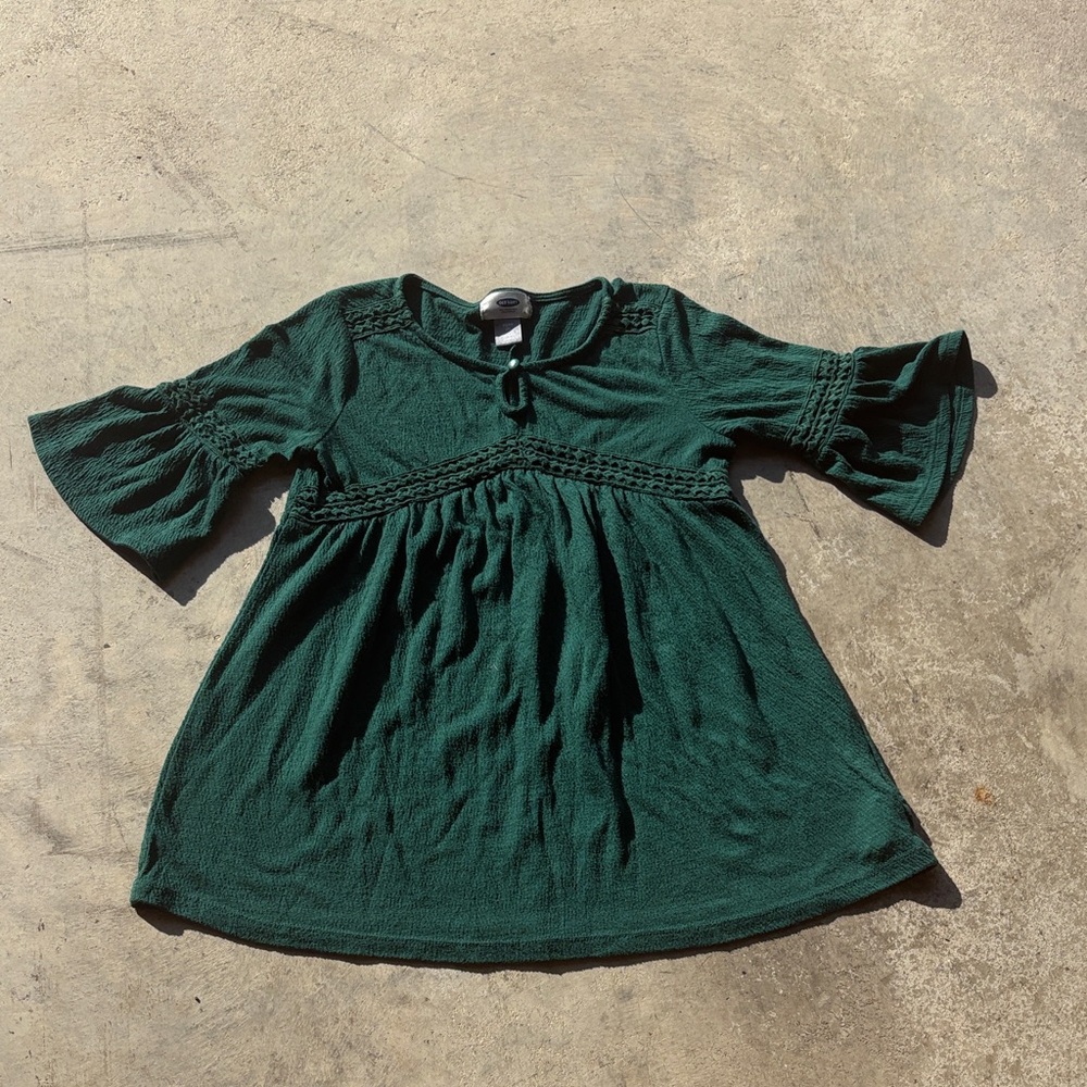 Old Navy Kids Dress in Forest Green